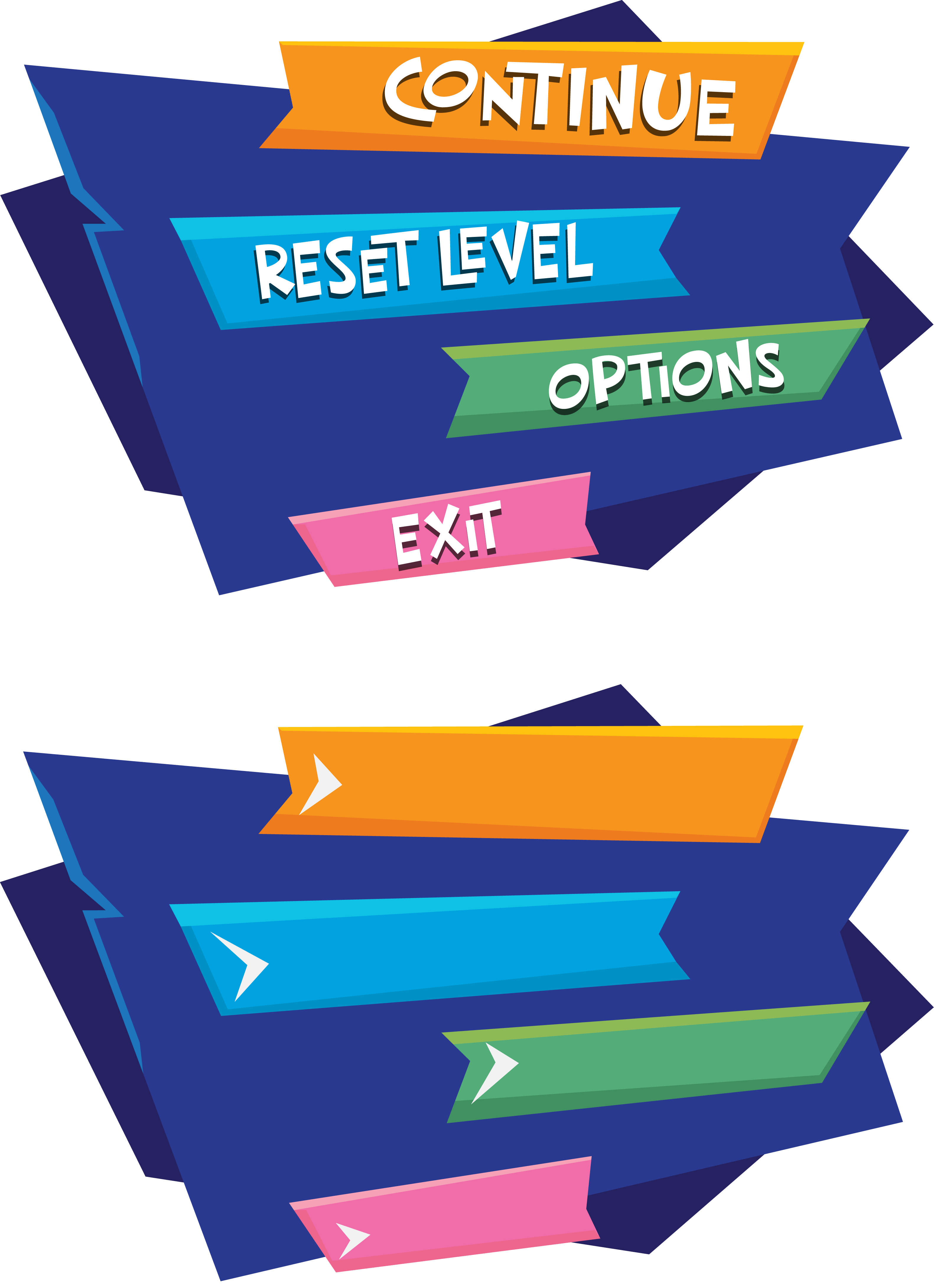 Pause menu asset